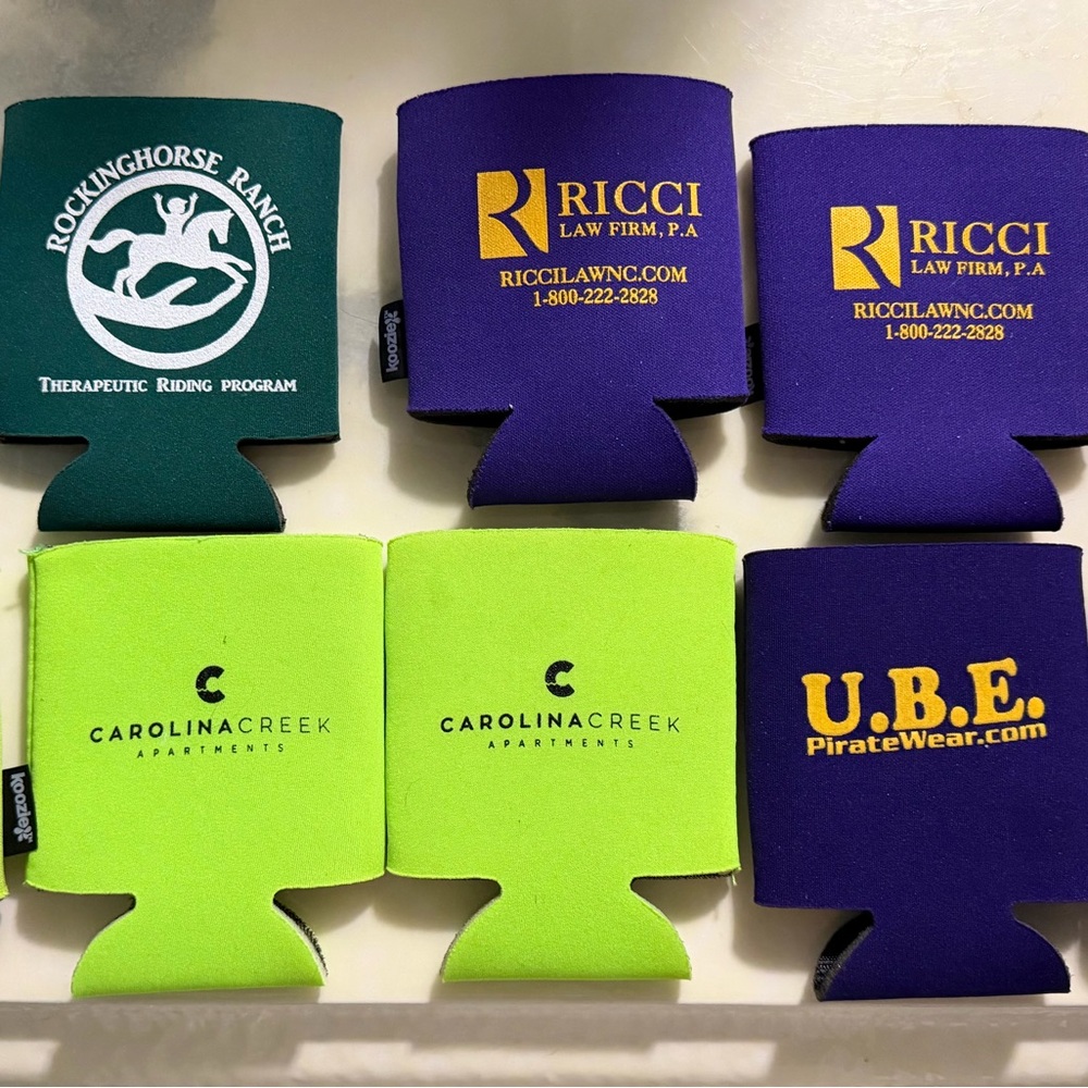 10 Assorted Logo Can Coolers
